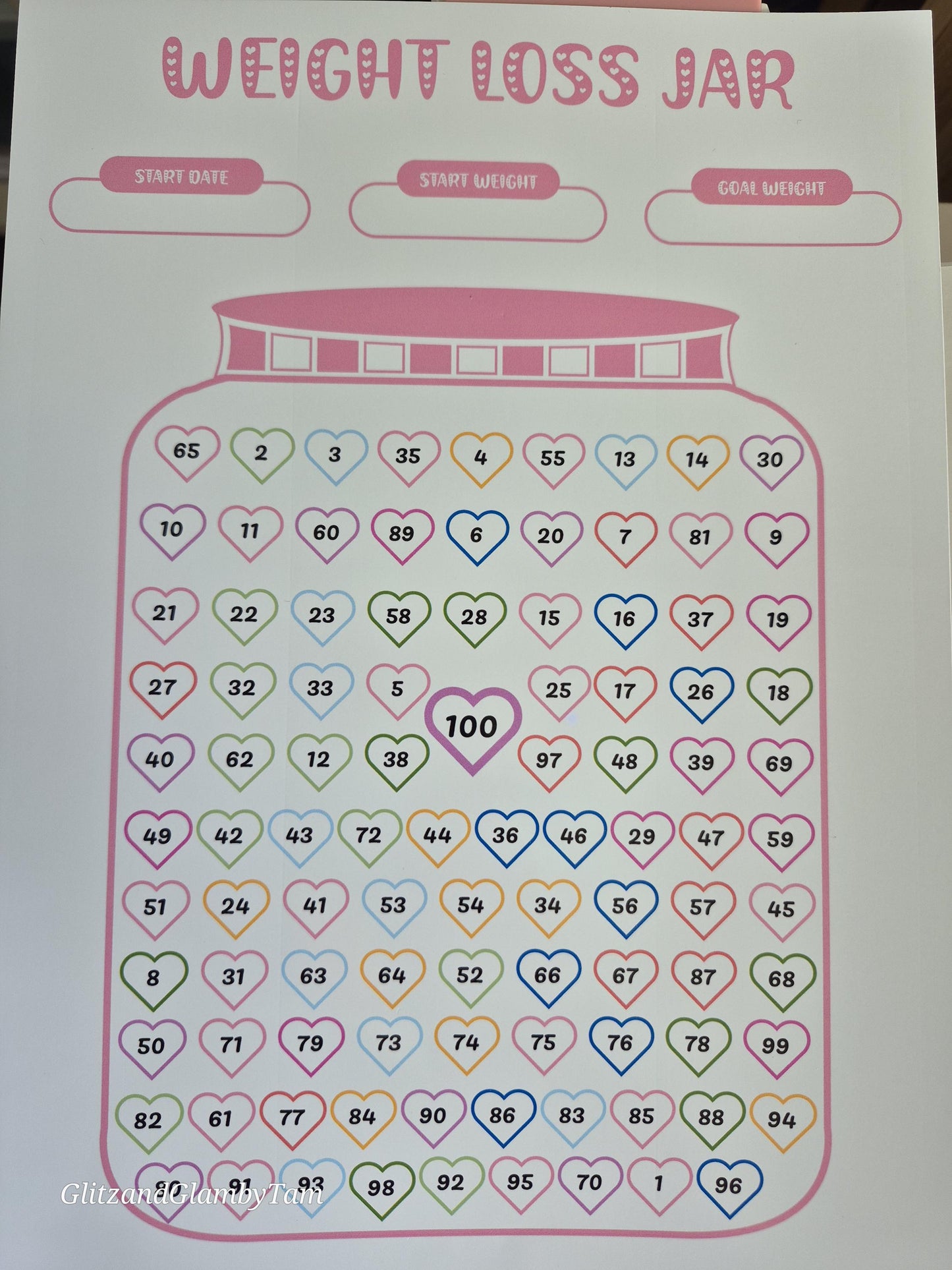 Weight Loss Tracker | Weight Loss Jar