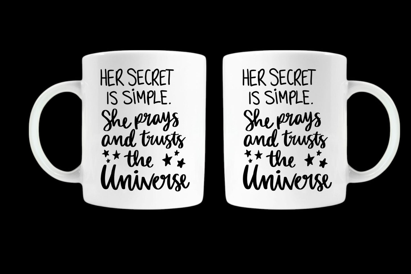 Positive quote universe good vibes law of attraction quoted coffee cup