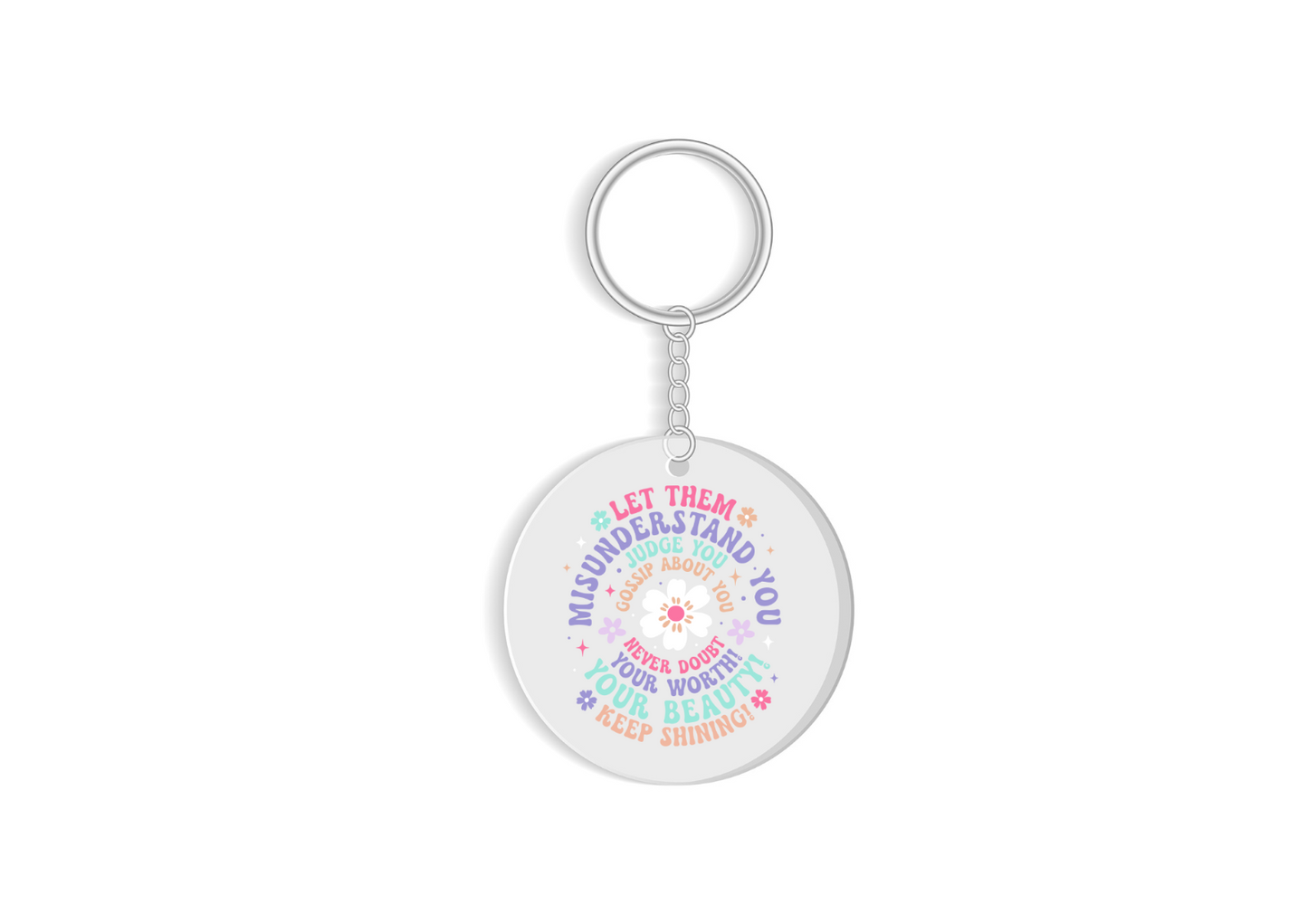 Let them quoted keyring , positive quoted affirmation keyring