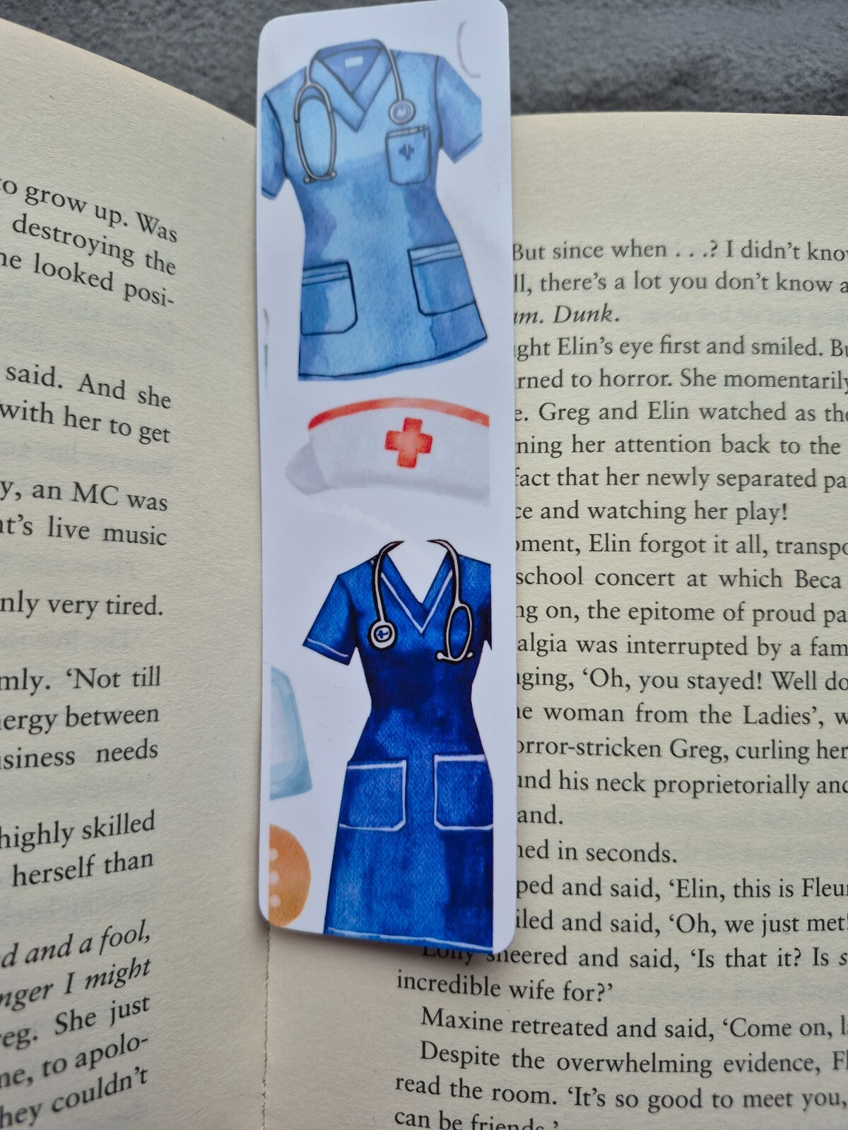 Nurse Theme Bookmark: Cute Reading Companion. Gift for Nurses, Healthcare Workers, Book Lovers, & Medical Students