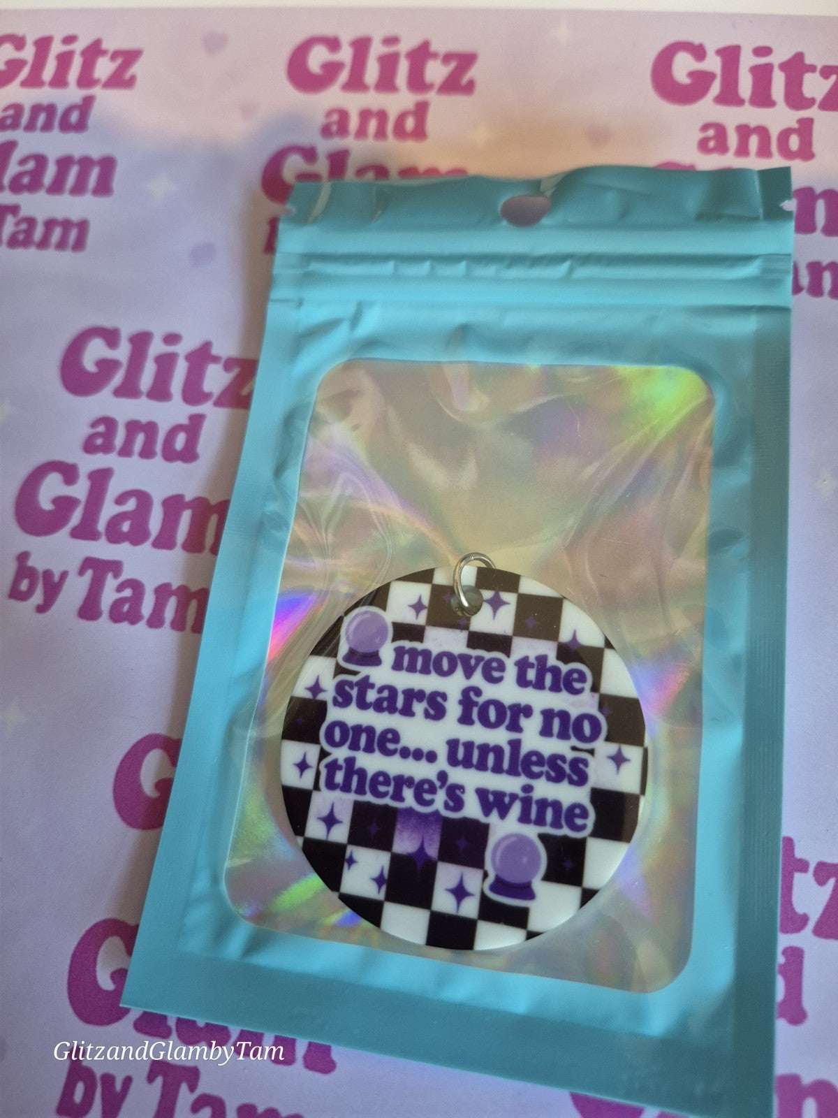 Funny Labyrinth-Inspired Keyring “Move the Stars for No One Unless There’s Wine