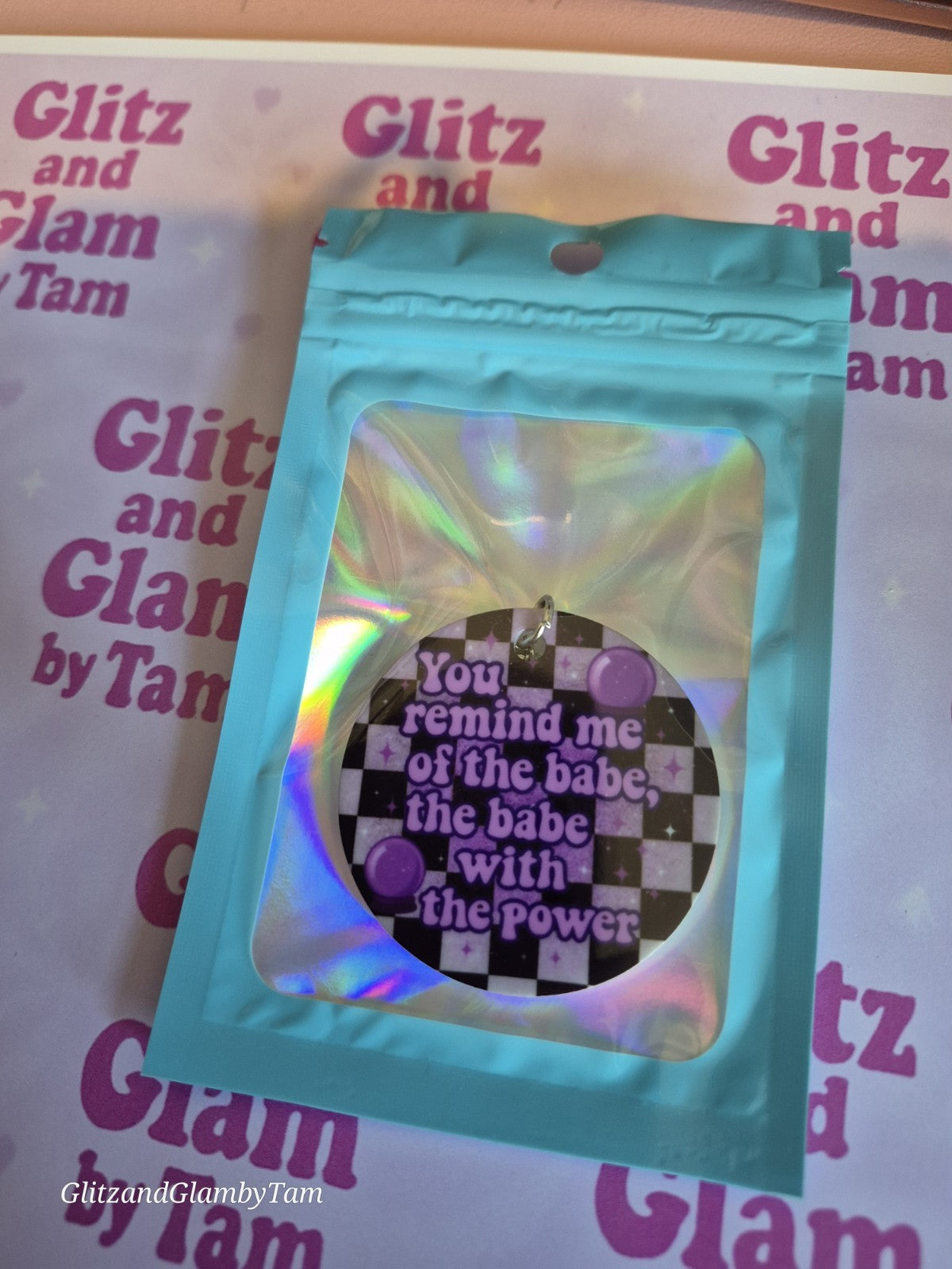 Labyrinth Keyring – “You Remind Me of the Babe” Quote – Retro Gothic Keychain