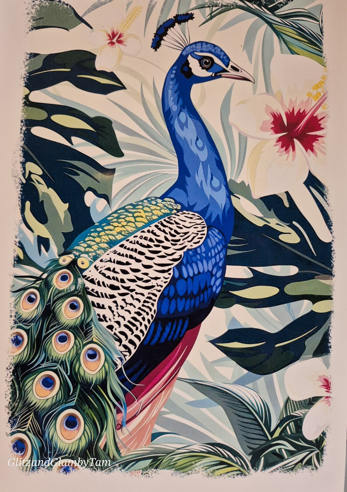 PEACOCK BIRD A4 PRINT POSTER PICTURE WALL ART HOME DECOR UNFRAMED NEW GIFT