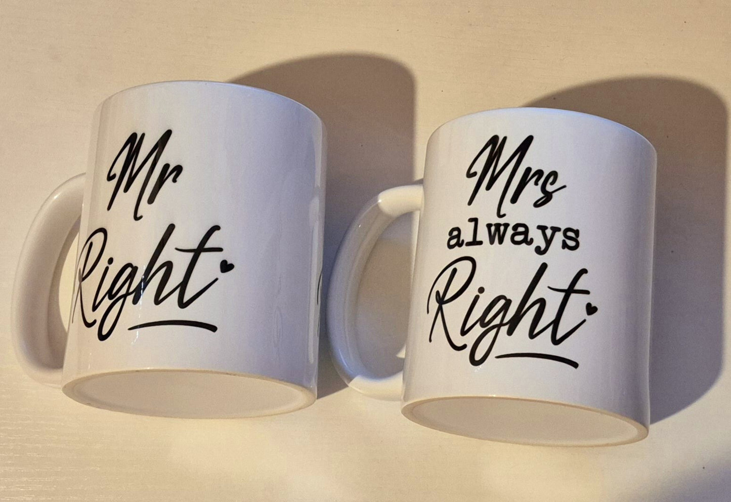 MR & MRS Novelty Mug Coffee Cup Tea Mugs Gift Set Anniversary Wedding Present