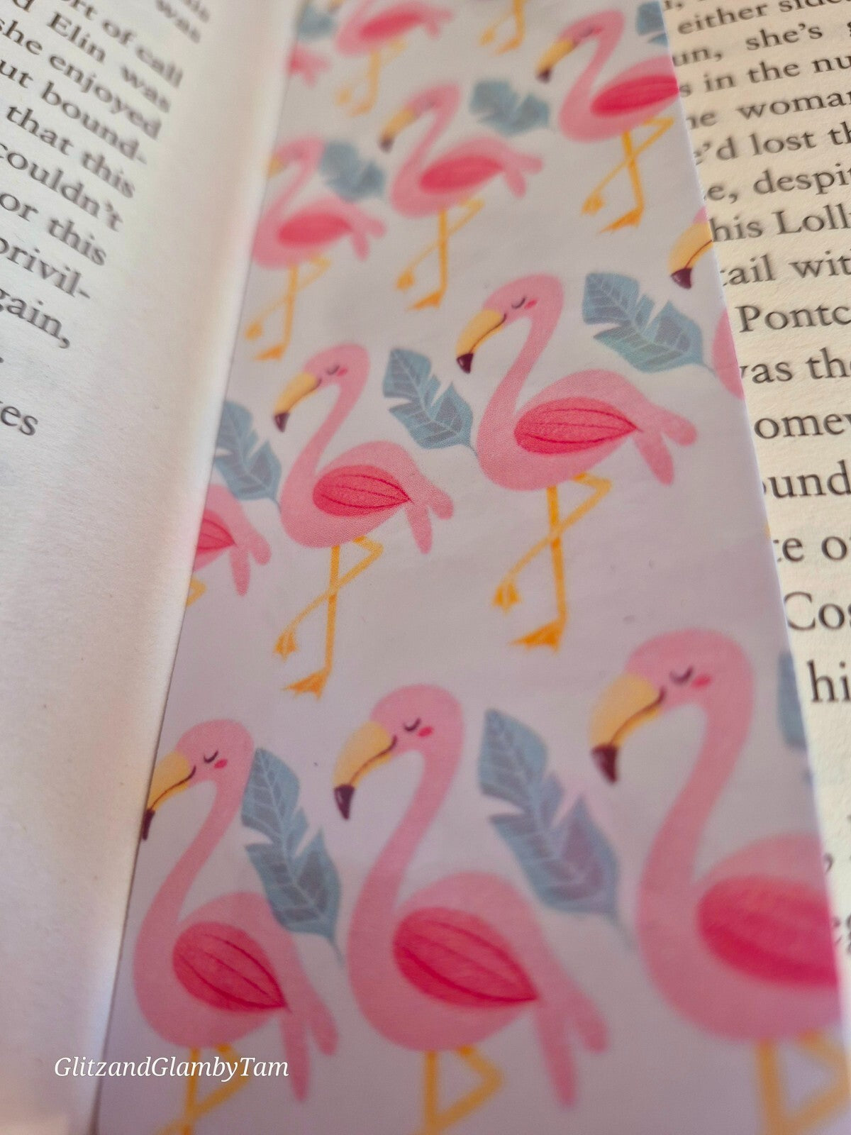 Flamingo Bookmark Cute Book Lover Gift Idea Reading Accessories | GlitzandGlambyTam