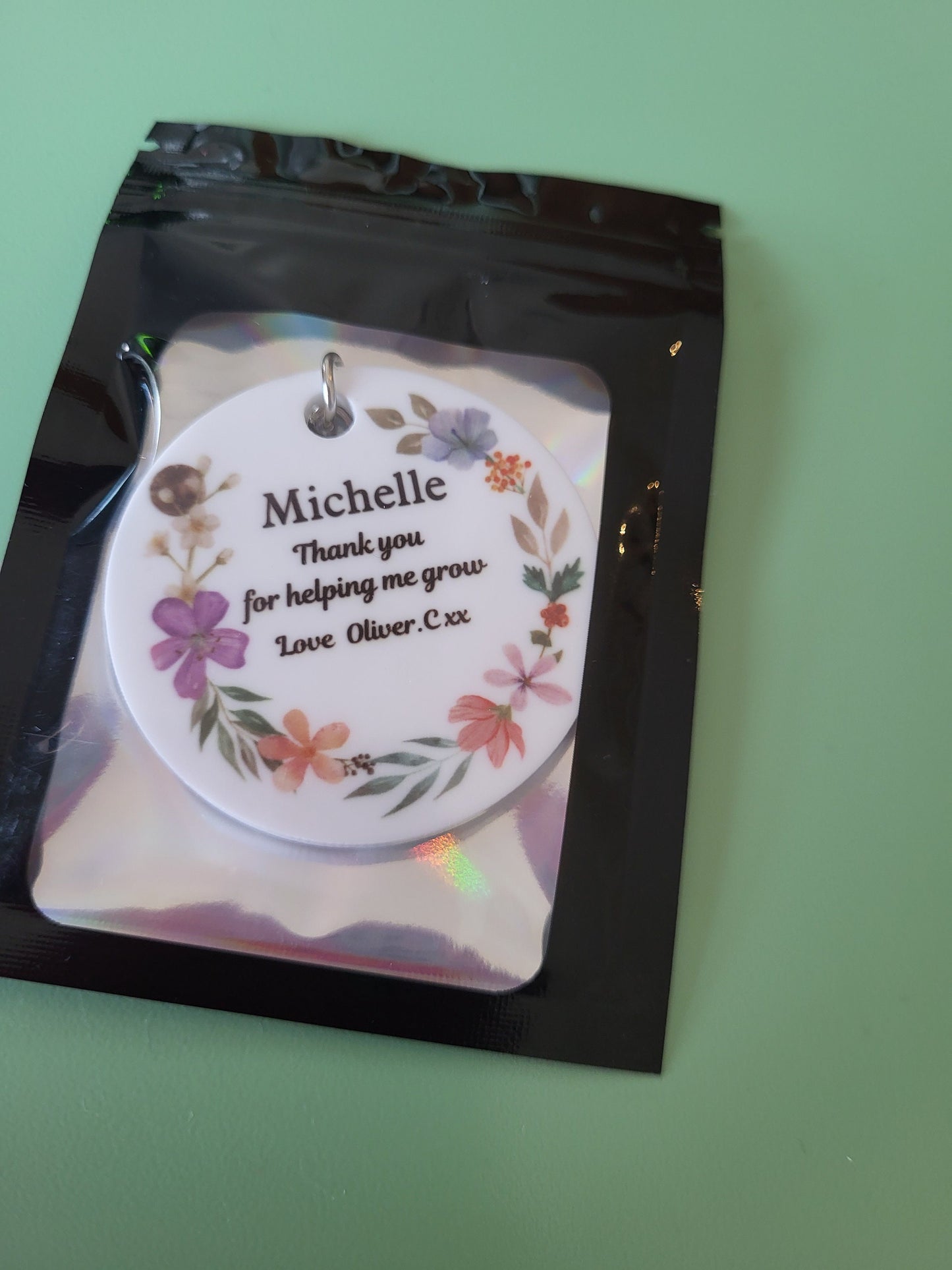 Teacher / Teaching assistant / Nursery keyring / Thank you gift , keychain , small gift , teacher appreciation gift , end of term