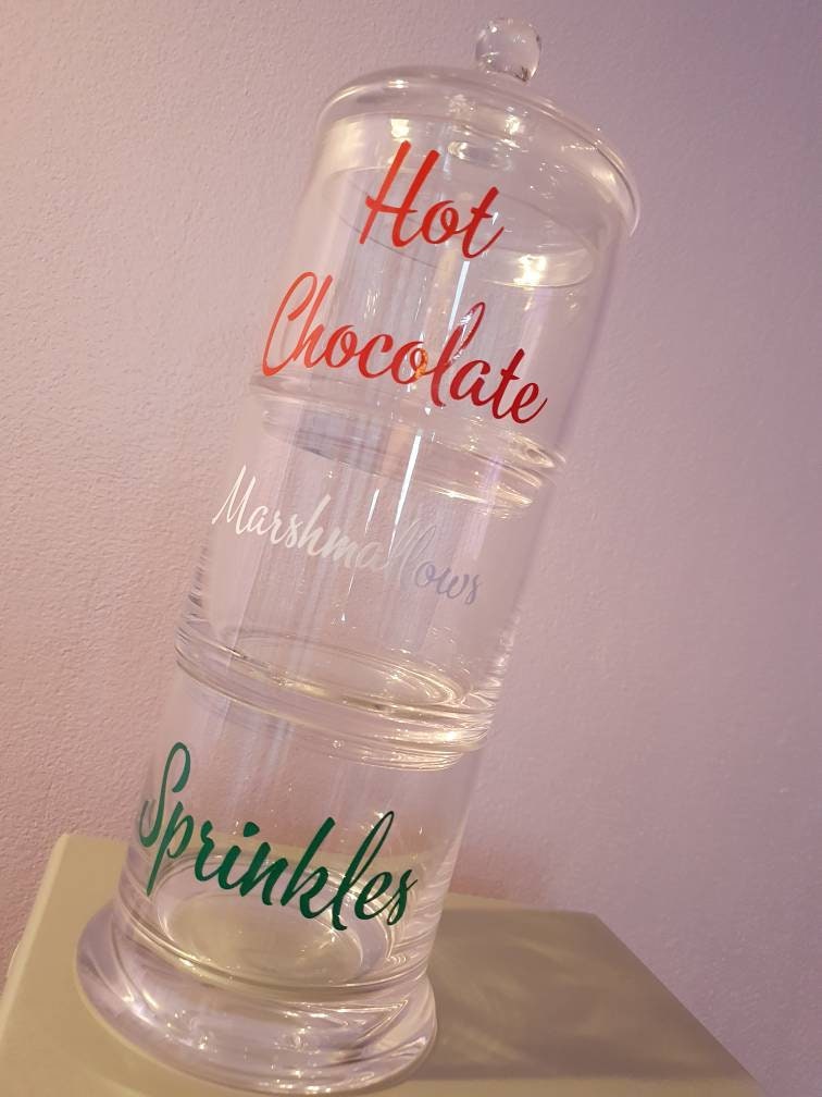 Hot chocolate station decals only | decals | labels | organisation | hot chocolate station labels