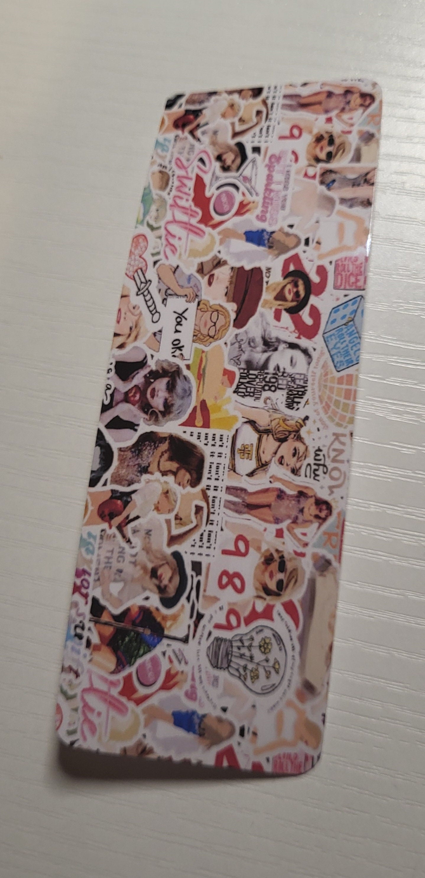Taylor Swift Sticker Phone Case: Pop Culture Design with 1989, Reputation, Lover & Folklore References