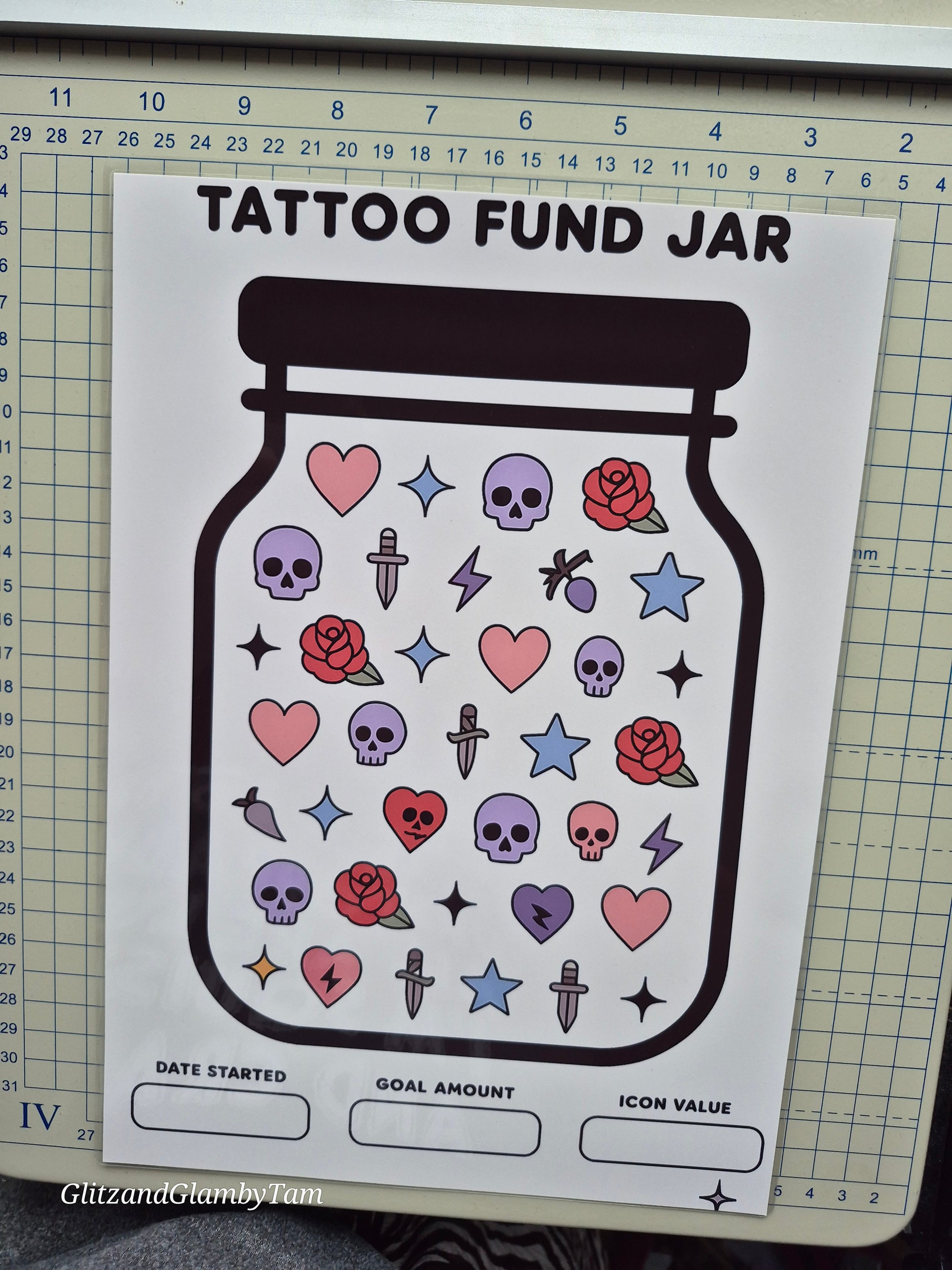 a fun design A4 laminated tracker