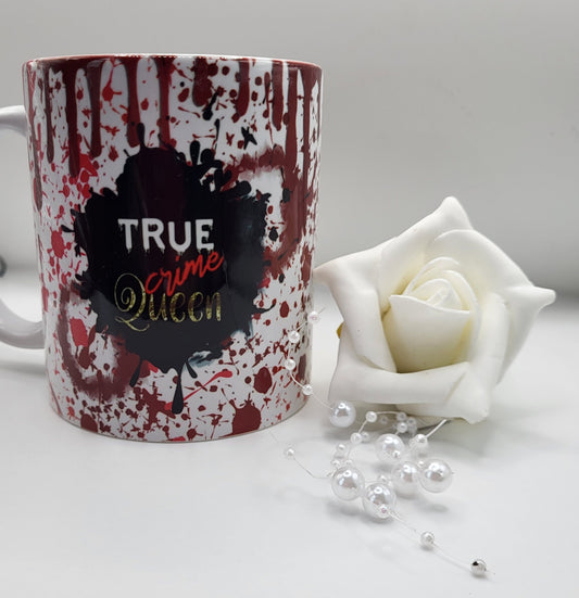 True crime Queen mug , coffee cup
