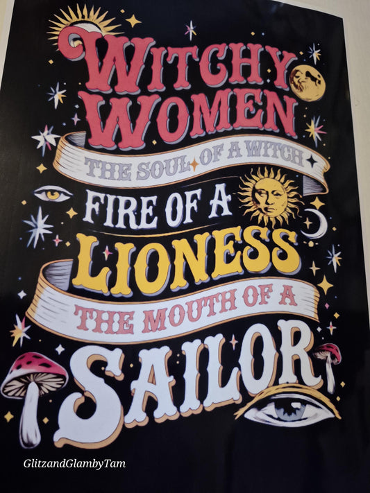 witchy spiritual quoted A4 print gift for her
