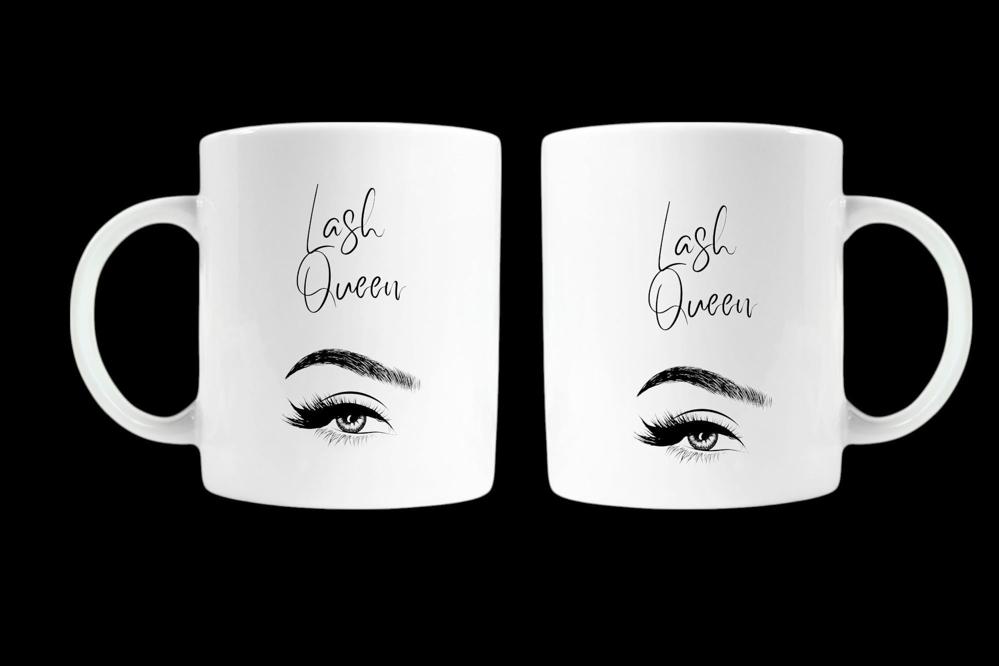 Lash Queen Mug: Stylish Eyelash Design for Beauty Lovers