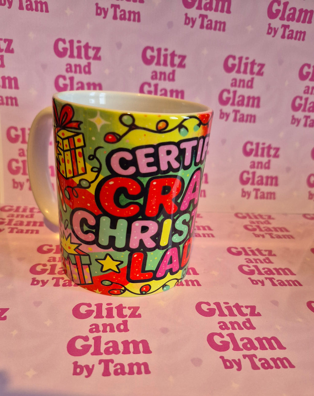 Christmas mug | crazy christmas lady | mug | cup | christmas gift | festive gift | christmas eve mug | gift for her | Hot Chocolate Mug