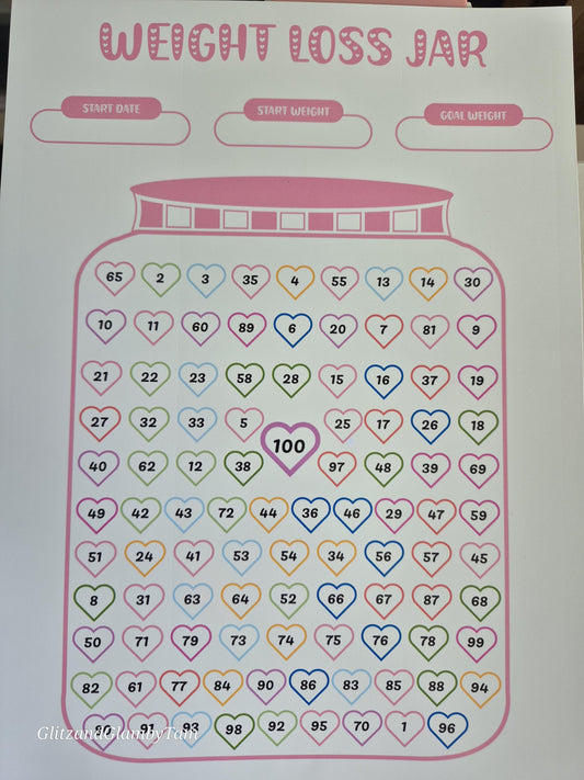 Weight Loss Tracker | Weight Loss Jar