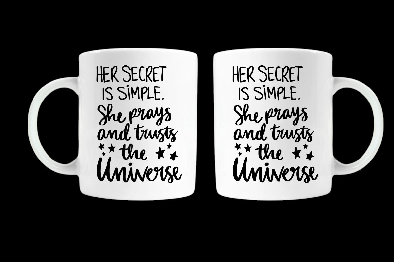 Positive quote universe good vibes law of attraction quoted coffee cup