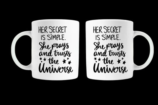 Positive quote universe good vibes law of attraction quoted coffee cup