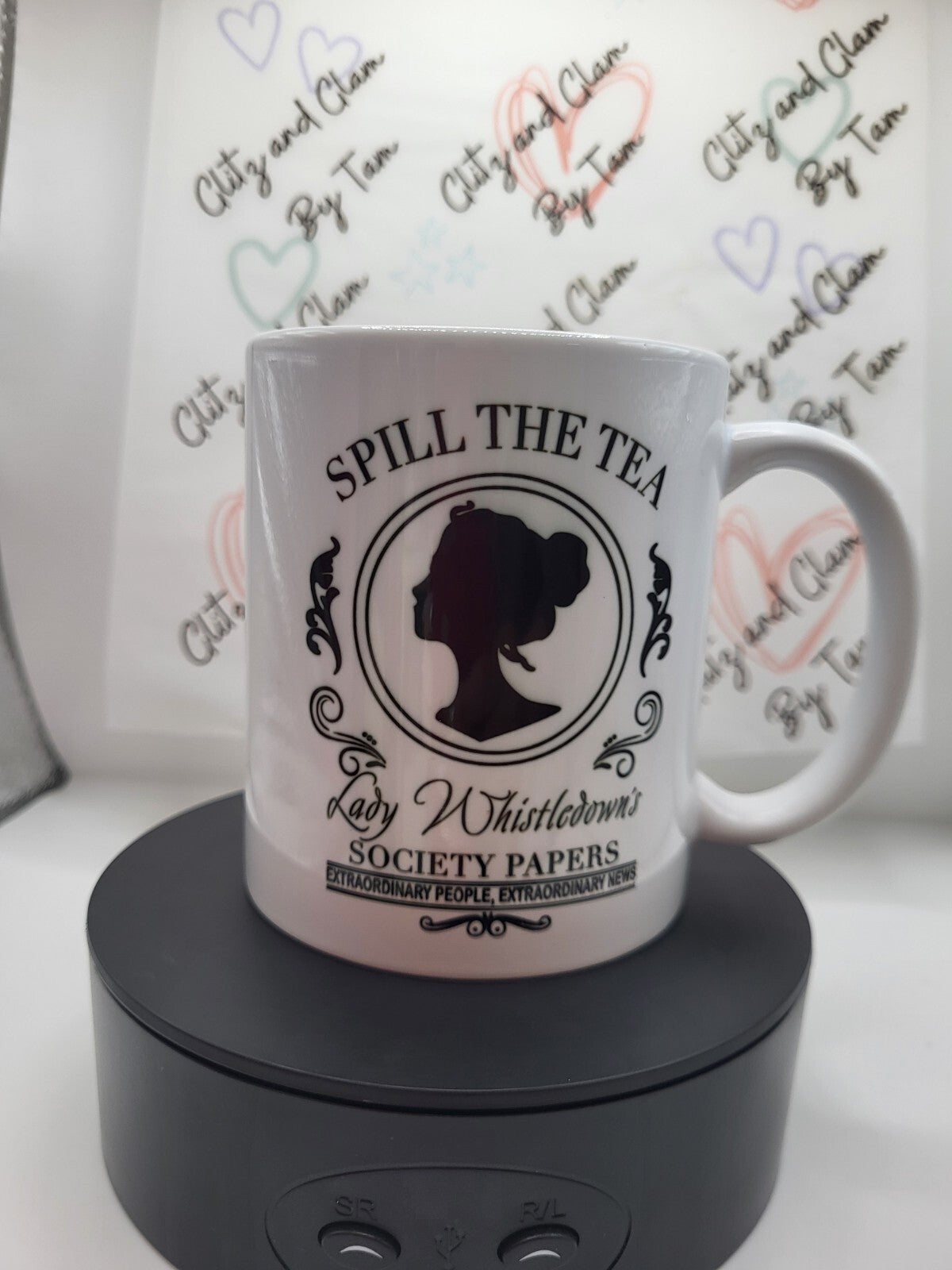 Bridgerton Mug: Lady Whistledown Tea Cup | Spill The Tea Gift