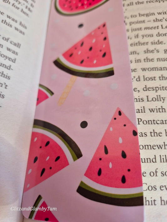 Watermelon Bookmark , Book lover gift , cute book mark , birthday valentine