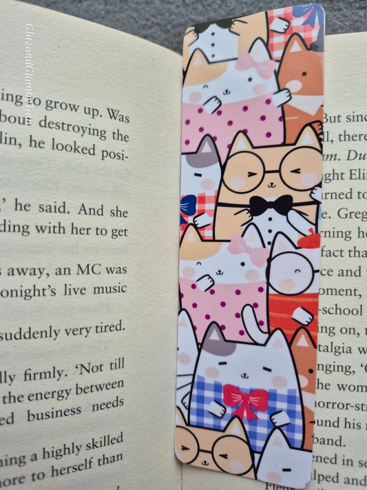 Cute Cat Bookmark , Book lover gift , cute book mark , birthday valentine gift