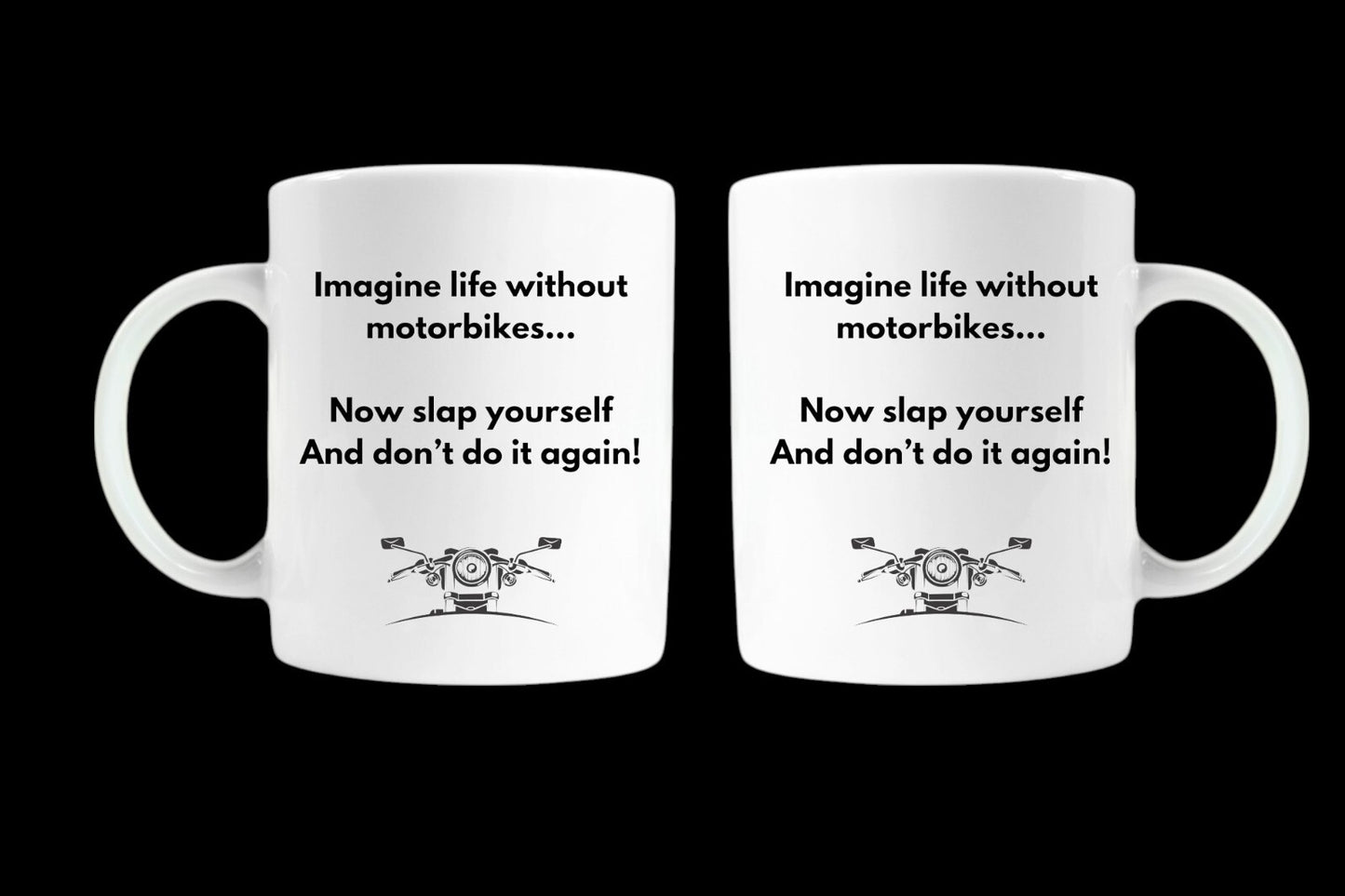 Funny motorbike mug biker gift birthday valentines christmas