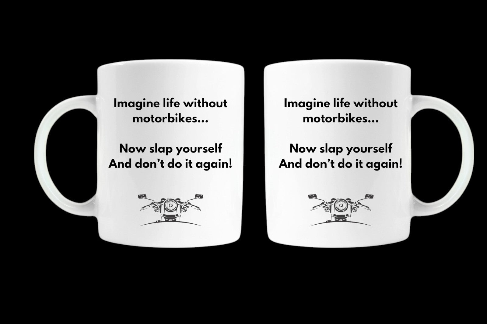 Funny motorbike mug biker gift birthday valentines christmas