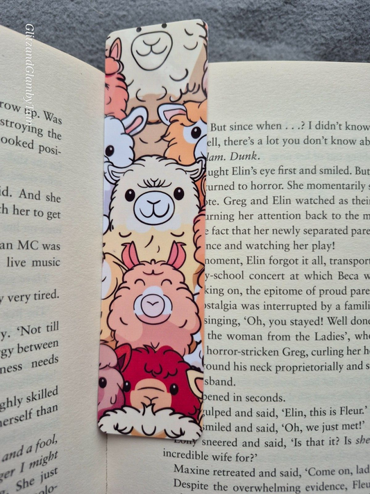 Alpaca cute Bookmark, Book lover gift , cute book mark , birthday valentine gift