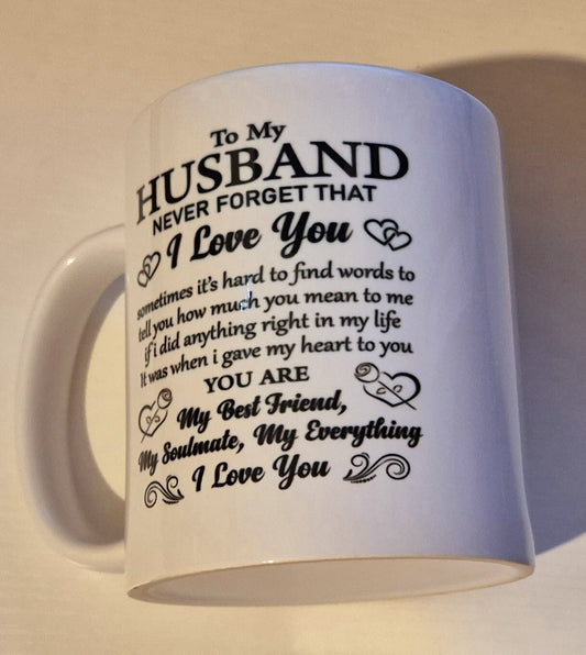 Husband Mug Husband I Love You Coffee Cup 