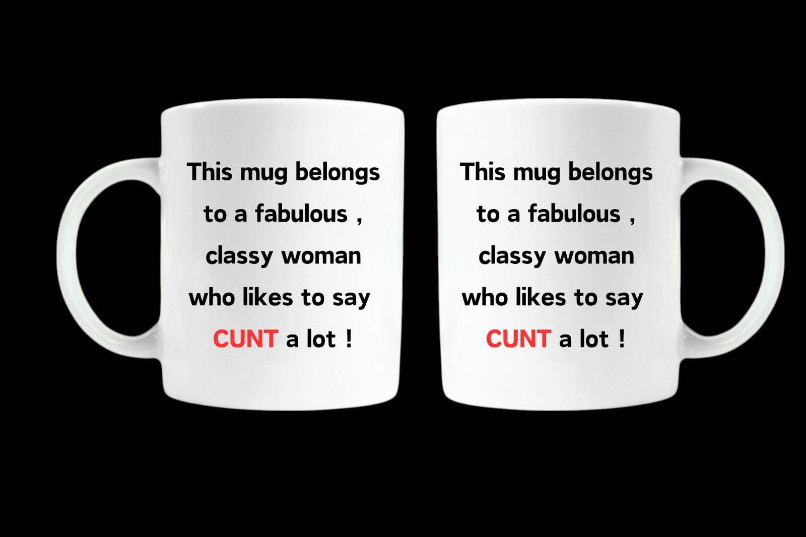 funny novelty sweary mug birthday adult gift fabulous classy woman