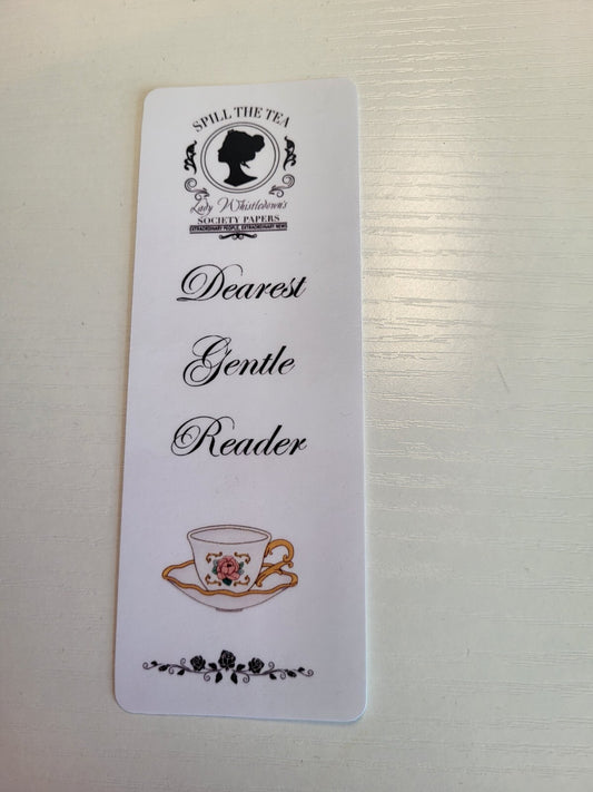 Bridgerton Inspired Bookmark , Lady Whistledown 
