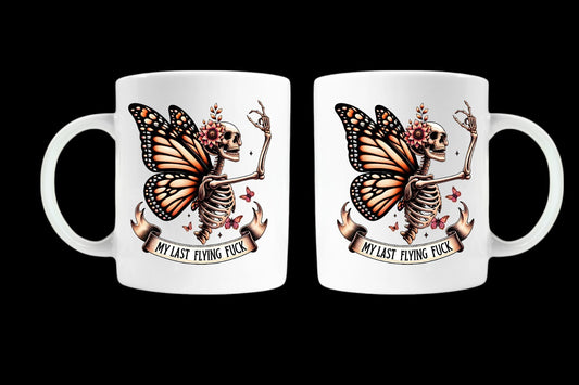 funny novelty sweary mug birthday adult gift my last flying f*ck