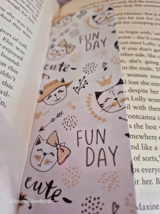 Cat Bookmark , Book lover gift , cute book mark , birthday valentine christmas
