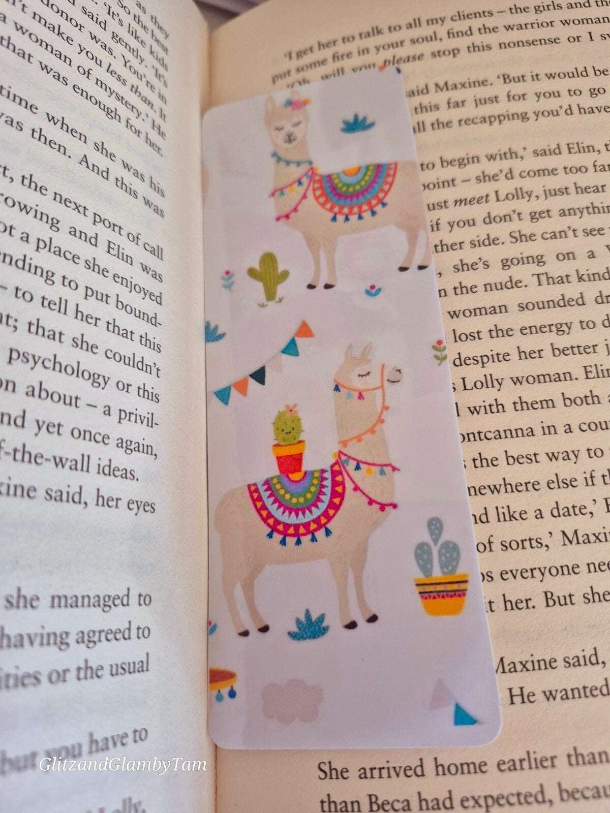 Lama bookmark , Book lover gift , cute book mark , birthday valentine christmas