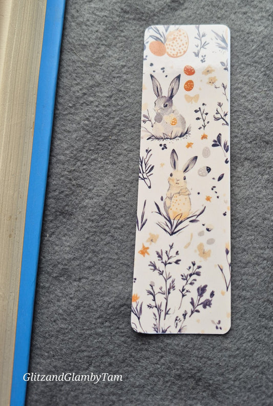 Cute Rabbit Easter Bookmark , Book lover gift , cute book mark , birthday gift