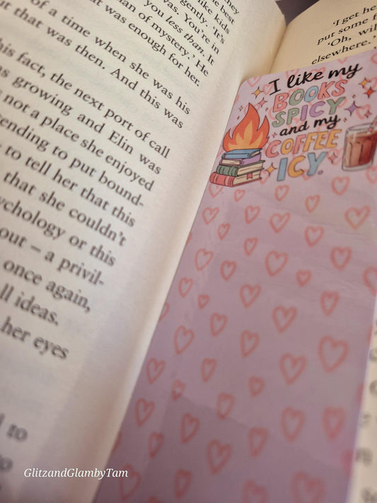 Spicy bookmark , spicy reader gift , valentines gift birthday small gift
