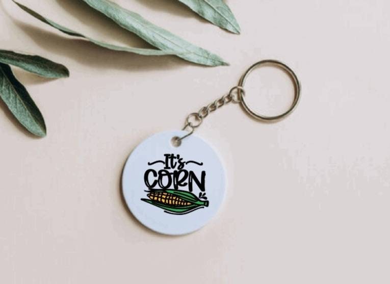 It's Corn Keychain: Cute Corn on the Cob Keychain, Fun Gift