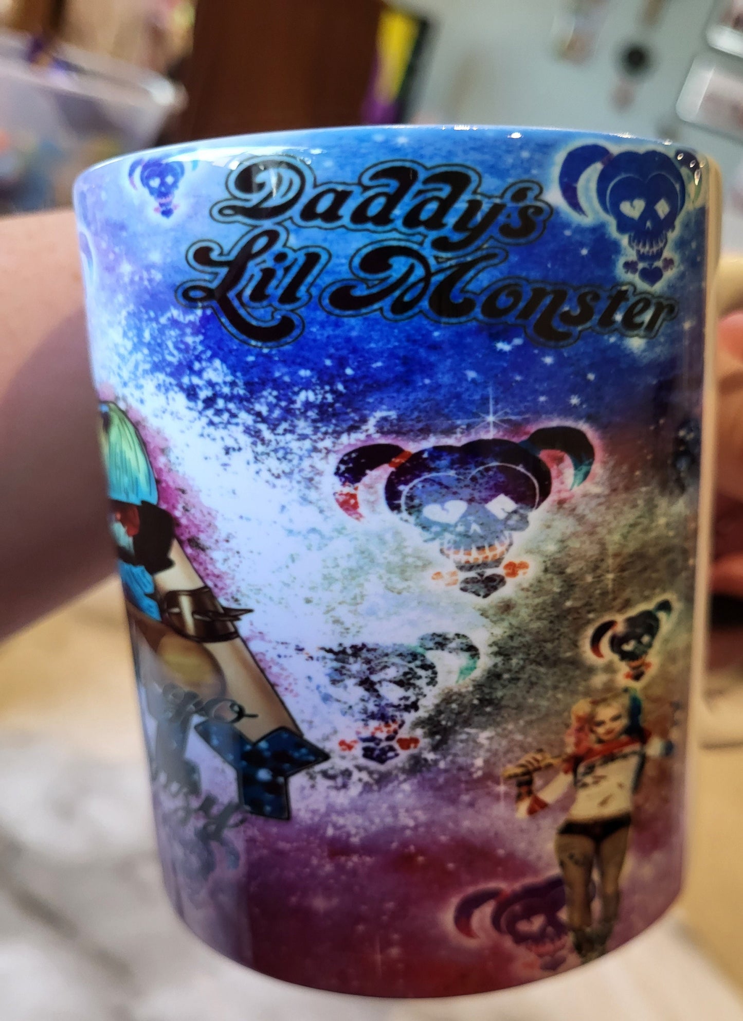 Harley Quinn inspired mug ,Ceramic Novelty Mug Funny Gift Coffee Tea cup birthday gift christmas gift , gift , Halloween , birthday