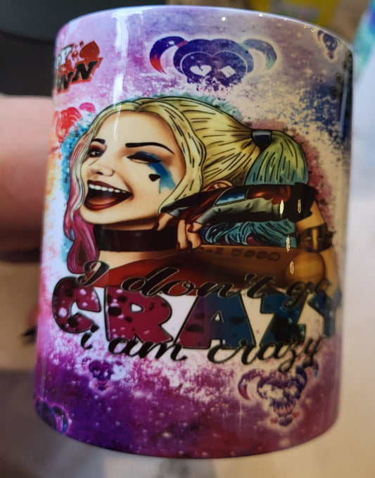 Harley Quinn inspired mug ,Ceramic Novelty Mug Funny Gift Coffee Tea cup birthday gift christmas gift , gift , Halloween , birthday