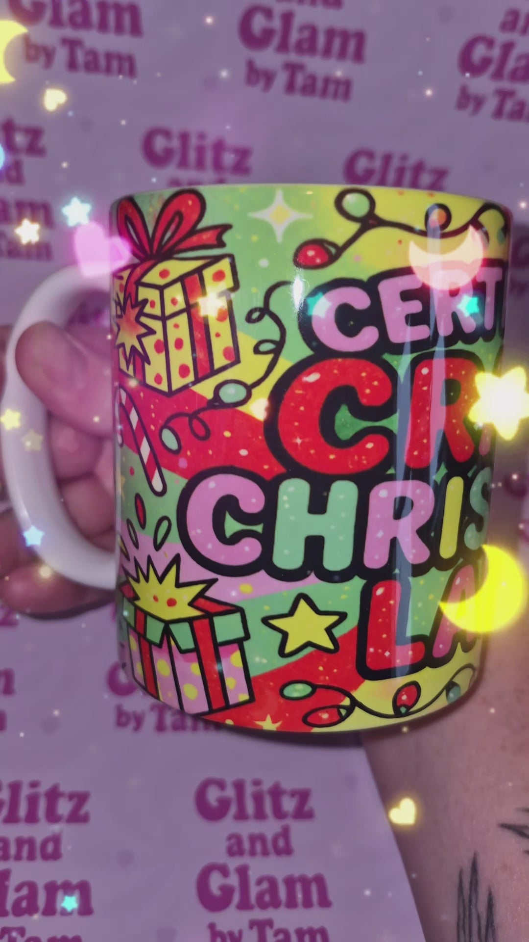 Christmas mug | crazy christmas lady | mug | cup | christmas gift | festive gift | christmas eve mug | gift for her | Hot Chocolate Mug