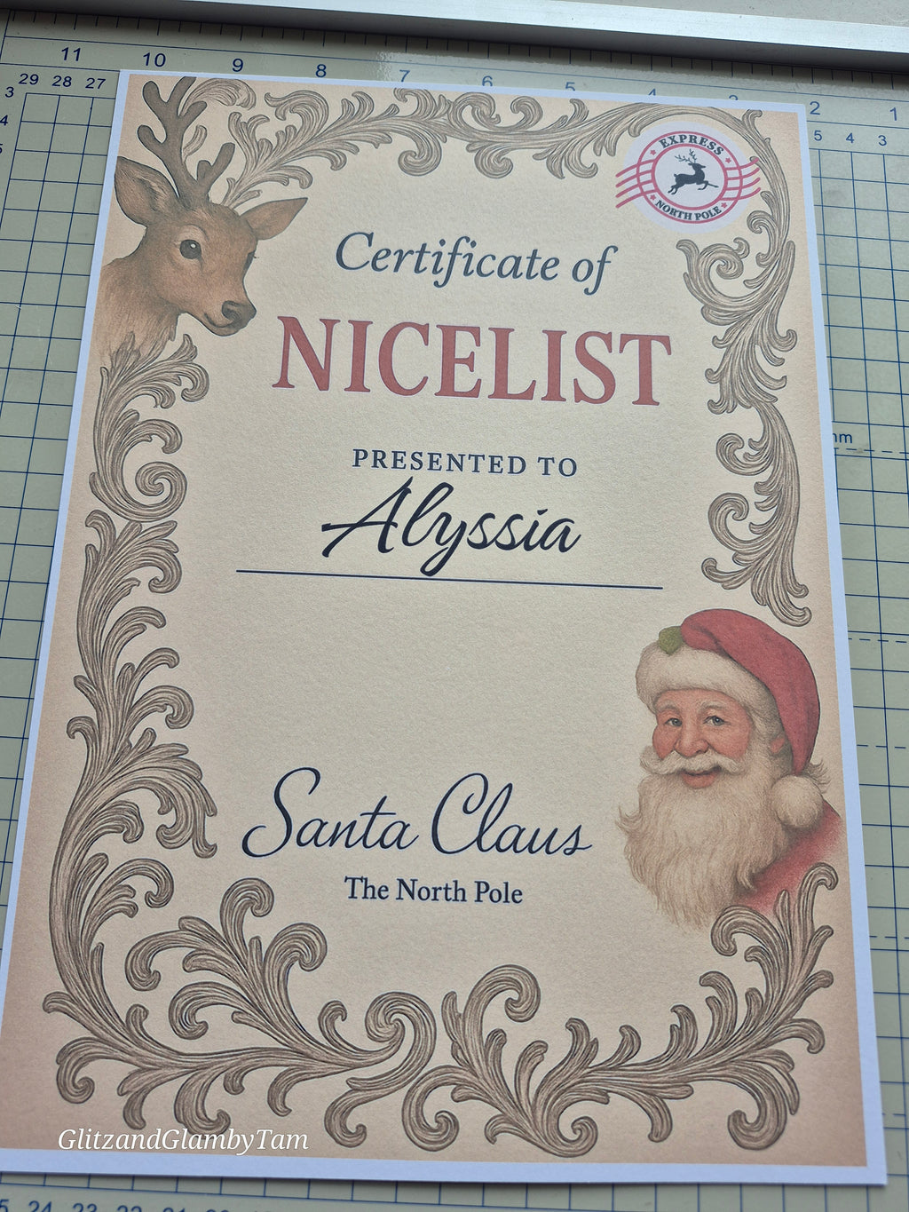 Personalised Santa Letter & Nice List Certificate – Magical Christmas Keepsake for Kids