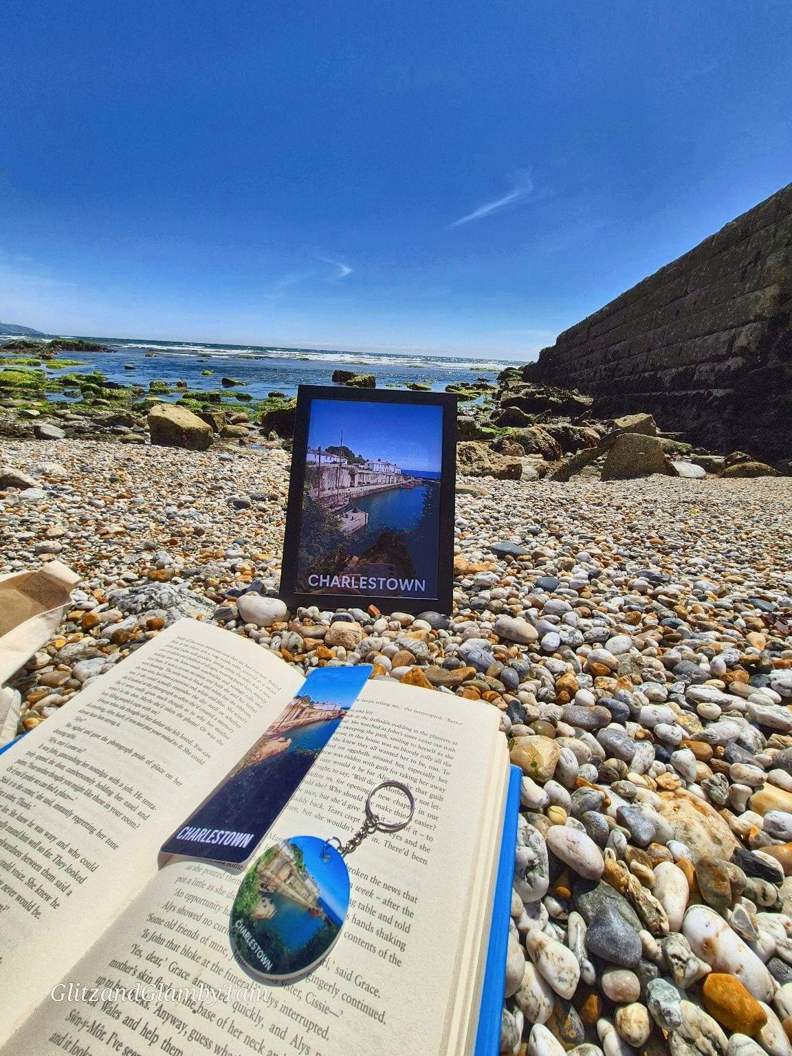 Charlestown Cornwall Bookmark – Coastal Bookish Gift | Cornish Reading Accessory