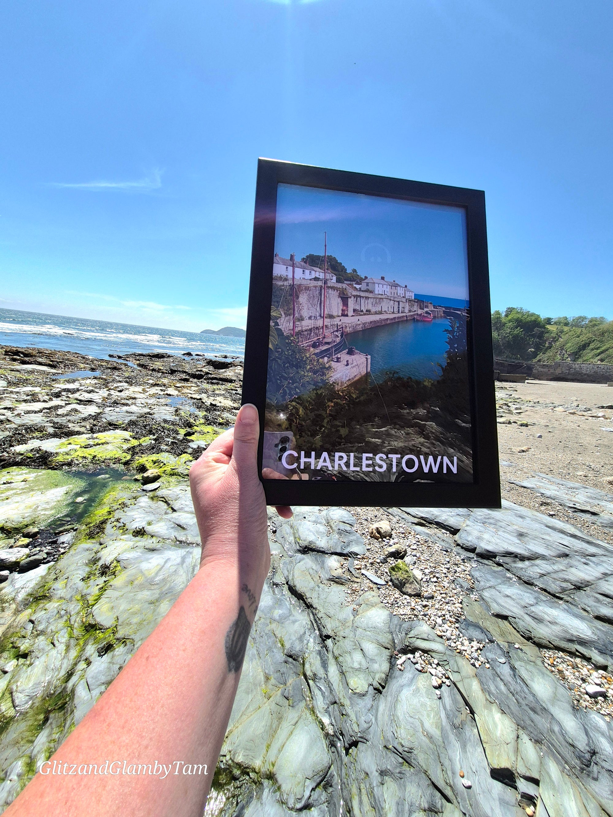 Charlestown Harbour A4 Print – Cornish Coastal Wall Art | Cornwall Seaside Decor