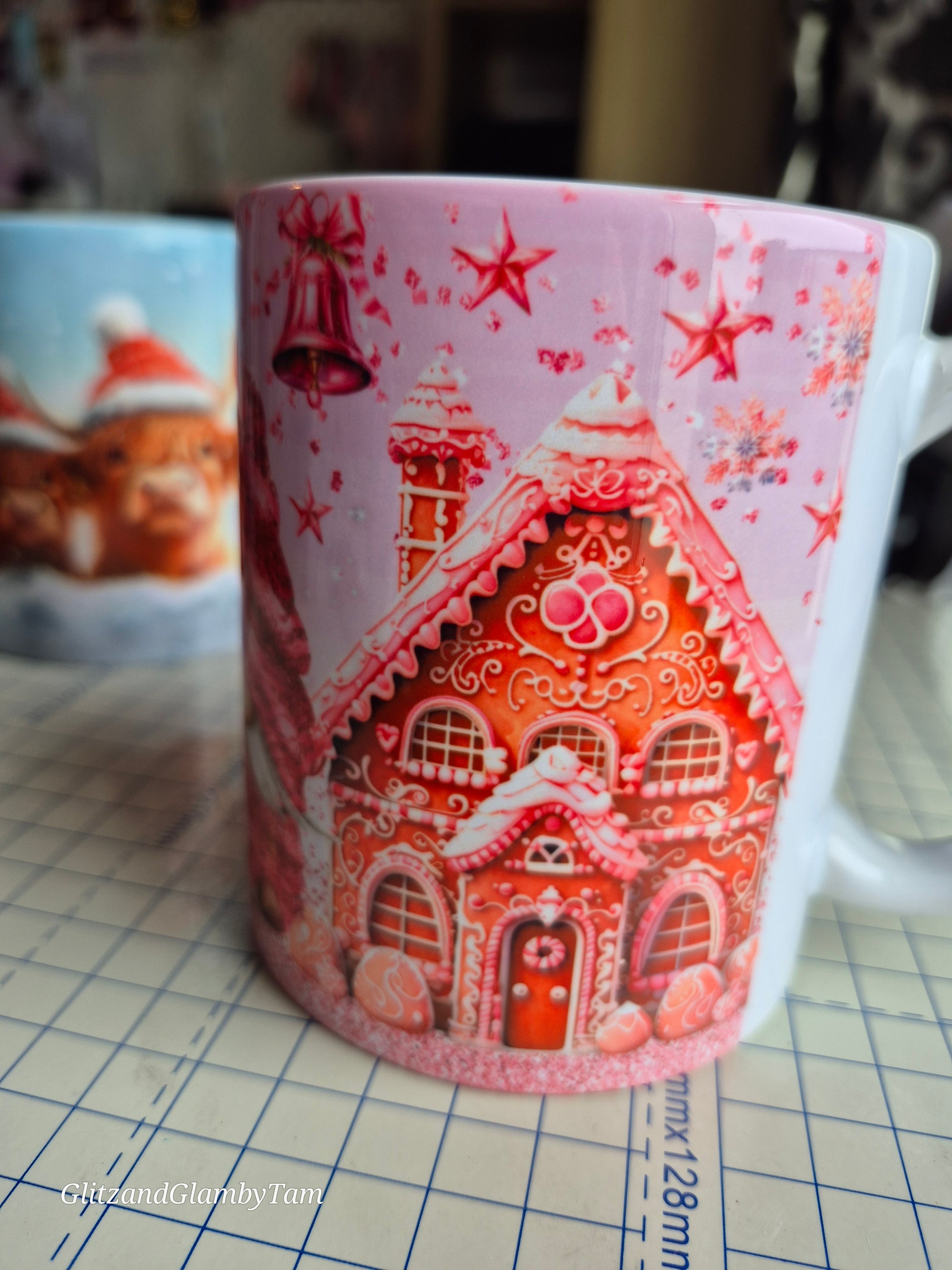 🎄 Personalised Pink Christmas Gonk Mug – 11oz | Dishwasher & Microwave Safe | Festive Gift Idea 🎁