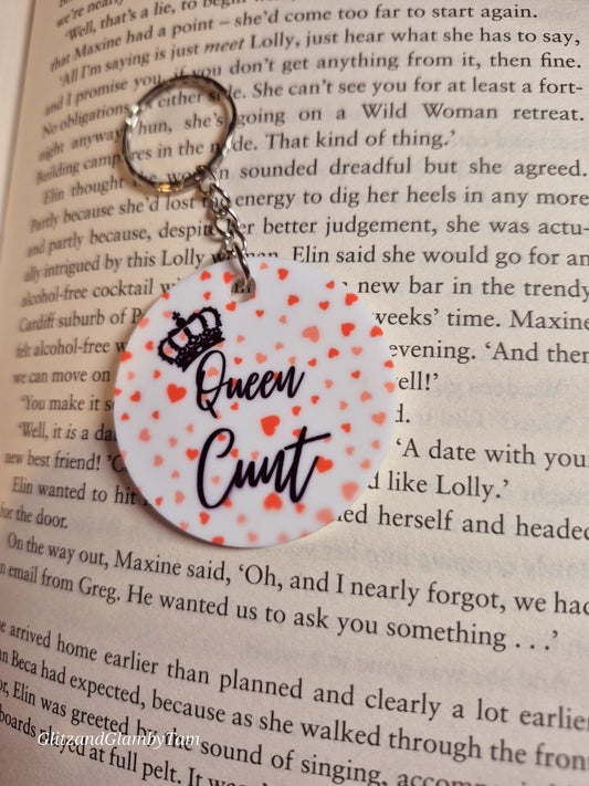 Queen C*nt Keyring - Sweary Gift - Funny Gift 