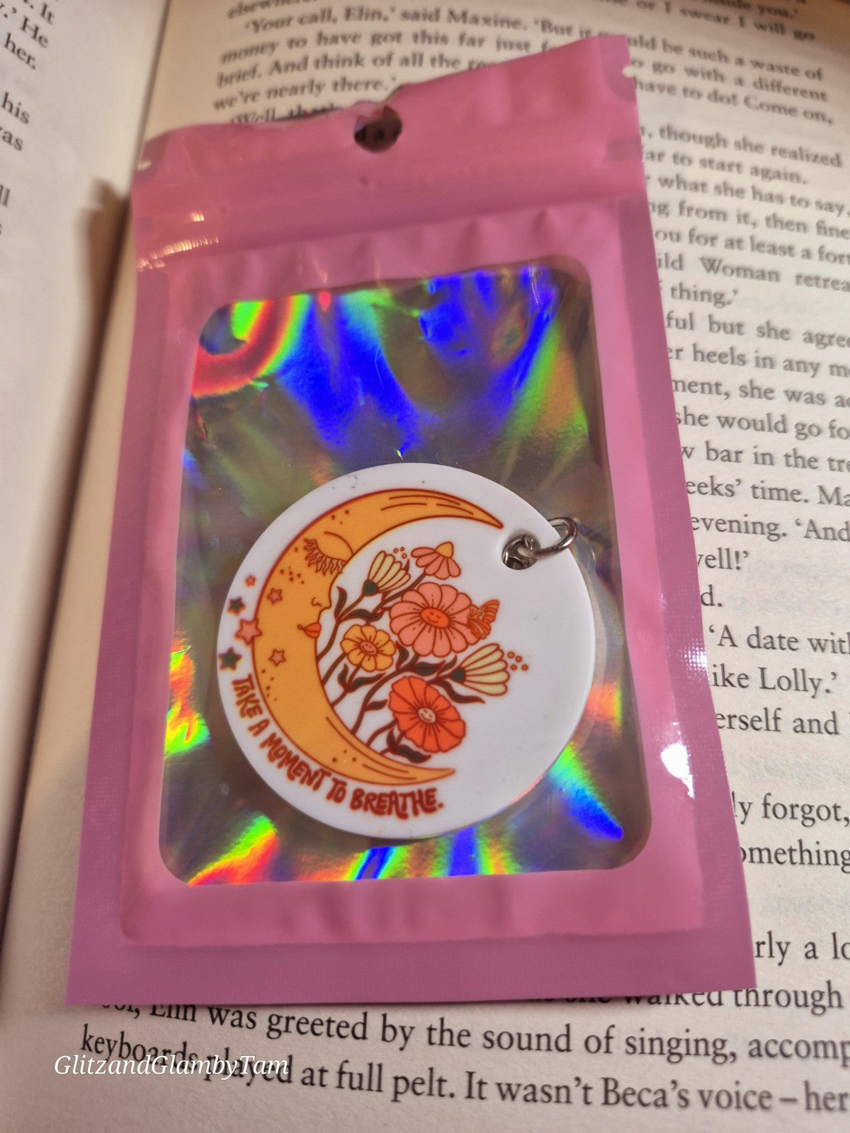 Take A Moment To Breathe Keyring
