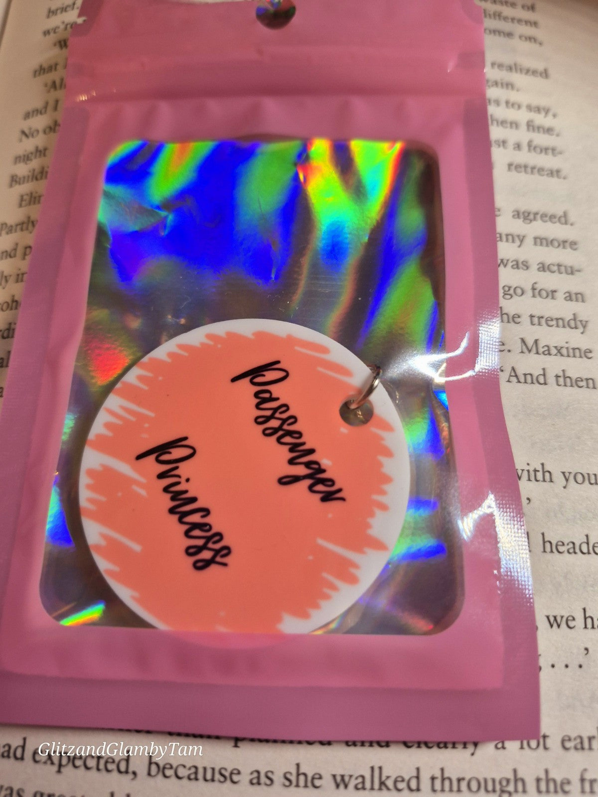 Passenger Princess Keychain Gift - Round Car Accessory Packaged